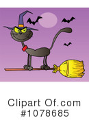 Halloween Cat Clipart #1078685 by Hit Toon