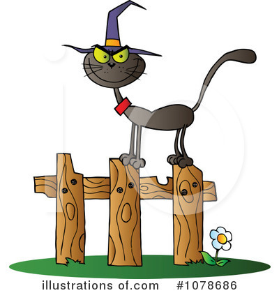 Black Cats Clipart #1078686 by Hit Toon