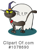 Halloween Cat Clipart #1078690 by Hit Toon