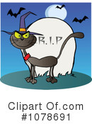 Halloween Cat Clipart #1078691 by Hit Toon
