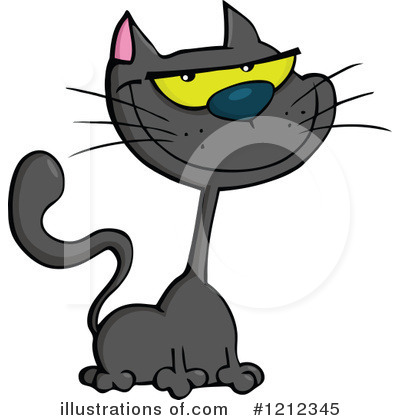 Halloween Cat Clipart #1212345 by Hit Toon