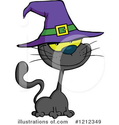 Halloween Cat Clipart #1212349 by Hit Toon