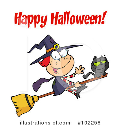 Royalty-Free (RF) Halloween Clipart Illustration by Hit Toon - Stock Sample #102258