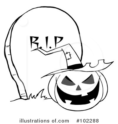 Tombstone Clipart #102288 by Hit Toon