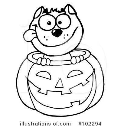 Royalty-Free (RF) Halloween Clipart Illustration by Hit Toon - Stock Sample #102294