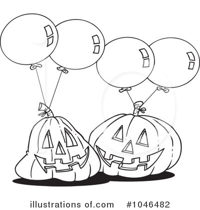 Royalty-Free (RF) Halloween Clipart Illustration by toonaday - Stock Sample #1046482