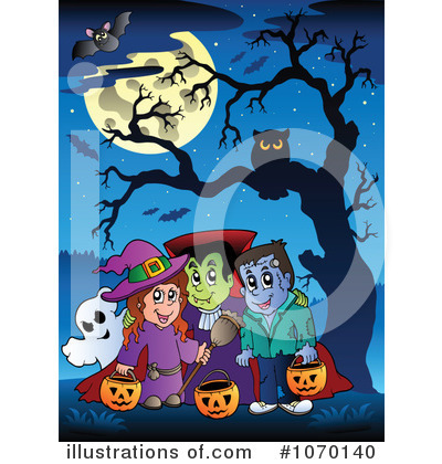 Royalty-Free (RF) Halloween Clipart Illustration by visekart - Stock Sample #1070140