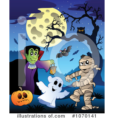 Royalty-Free (RF) Halloween Clipart Illustration by visekart - Stock Sample #1070141