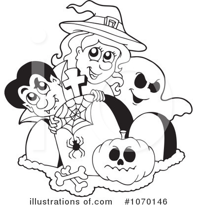 Royalty-Free (RF) Halloween Clipart Illustration by visekart - Stock Sample #1070146