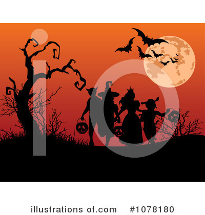 Royalty-Free (RF) Halloween Clipart Illustration by Pushkin - Stock Sample #1078180