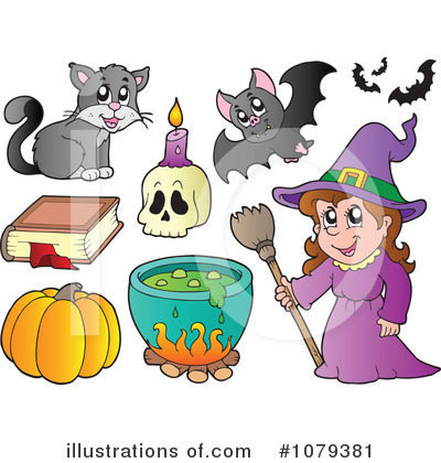 Royalty-Free (RF) Halloween Clipart Illustration by visekart - Stock Sample #1079381