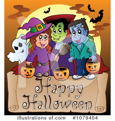 Royalty-Free (RF) Halloween Clipart Illustration by visekart - Stock Sample #1079404