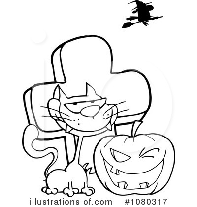Royalty-Free (RF) Halloween Clipart Illustration by Hit Toon - Stock Sample #1080317