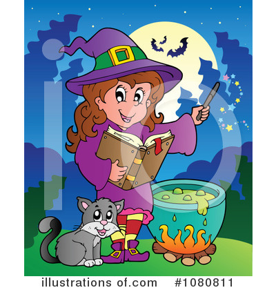 Royalty-Free (RF) Halloween Clipart Illustration by visekart - Stock Sample #1080811