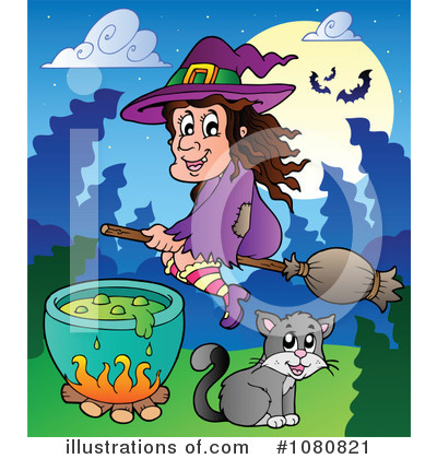Royalty-Free (RF) Halloween Clipart Illustration by visekart - Stock Sample #1080821