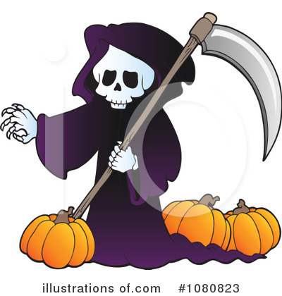Royalty-Free (RF) Halloween Clipart Illustration by visekart - Stock Sample #1080823