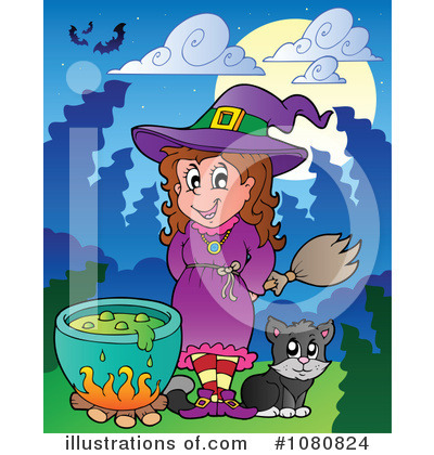 Royalty-Free (RF) Halloween Clipart Illustration by visekart - Stock Sample #1080824