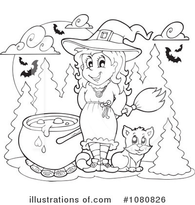 Royalty-Free (RF) Halloween Clipart Illustration by visekart - Stock Sample #1080826
