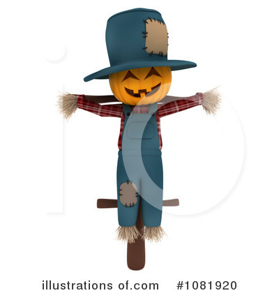 Scarecrow Clipart #1081920 by BNP Design Studio