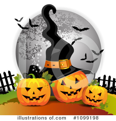 Royalty-Free (RF) Halloween Clipart Illustration by merlinul - Stock Sample #1099198