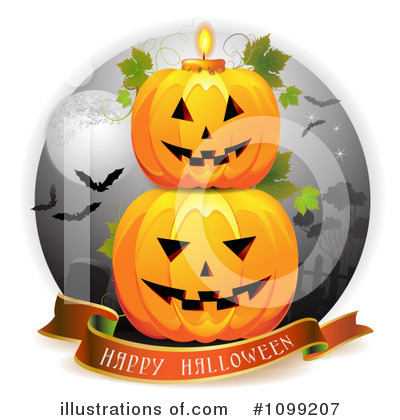 Royalty-Free (RF) Halloween Clipart Illustration by merlinul - Stock Sample #1099207
