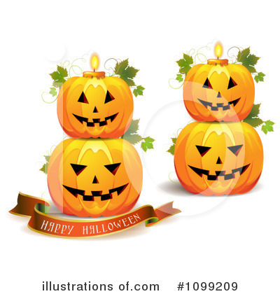 Royalty-Free (RF) Halloween Clipart Illustration by merlinul - Stock Sample #1099209