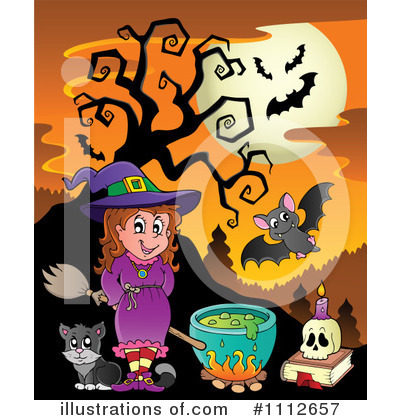 Royalty-Free (RF) Halloween Clipart Illustration by visekart - Stock Sample #1112657