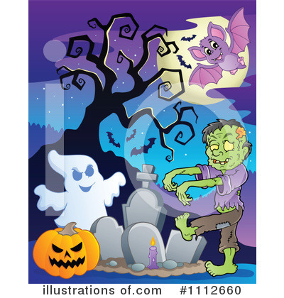 Royalty-Free (RF) Halloween Clipart Illustration by visekart - Stock Sample #1112660