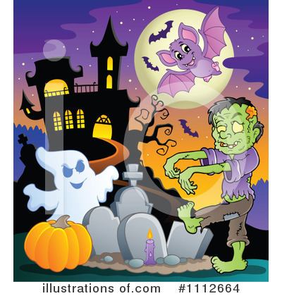 Royalty-Free (RF) Halloween Clipart Illustration by visekart - Stock Sample #1112664