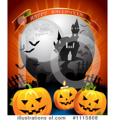 Royalty-Free (RF) Halloween Clipart Illustration by merlinul - Stock Sample #1115808