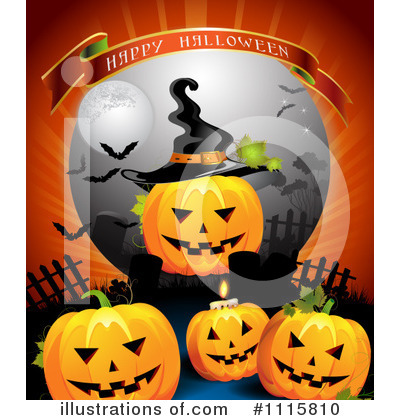 Royalty-Free (RF) Halloween Clipart Illustration by merlinul - Stock Sample #1115810