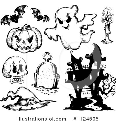 Royalty-Free (RF) Halloween Clipart Illustration by visekart - Stock Sample #1124505