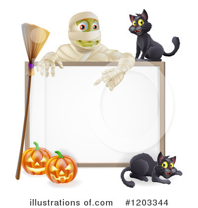 Royalty-Free (RF) Halloween Clipart Illustration by AtStockIllustration - Stock Sample #1203344