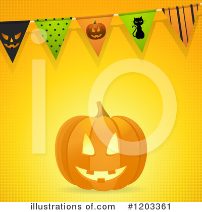 Halloween Party Clipart #1203361 by elaineitalia