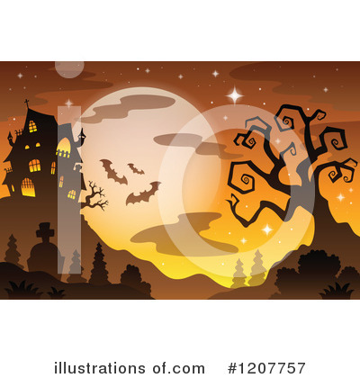 Royalty-Free (RF) Halloween Clipart Illustration by visekart - Stock Sample #1207757