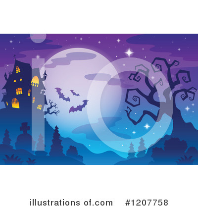 Royalty-Free (RF) Halloween Clipart Illustration by visekart - Stock Sample #1207758