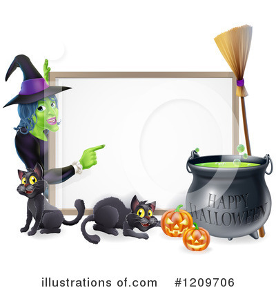 Royalty-Free (RF) Halloween Clipart Illustration by AtStockIllustration - Stock Sample #1209706