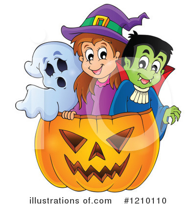 Halloween Pumpkins Clipart #1210110 by visekart