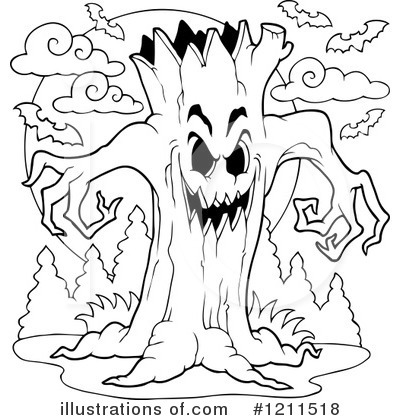 Royalty-Free (RF) Halloween Clipart Illustration by visekart - Stock Sample #1211518