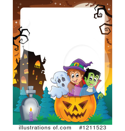 Royalty-Free (RF) Halloween Clipart Illustration by visekart - Stock Sample #1211523
