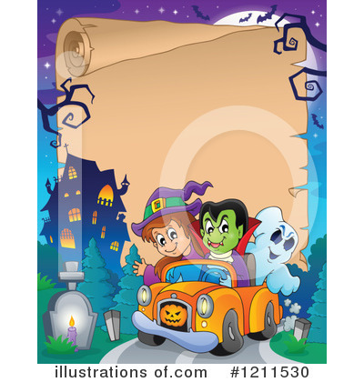 Royalty-Free (RF) Halloween Clipart Illustration by visekart - Stock Sample #1211530