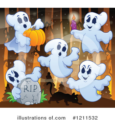 Royalty-Free (RF) Halloween Clipart Illustration by visekart - Stock Sample #1211532