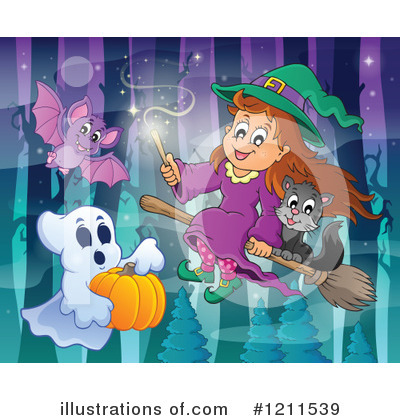 Royalty-Free (RF) Halloween Clipart Illustration by visekart - Stock Sample #1211539