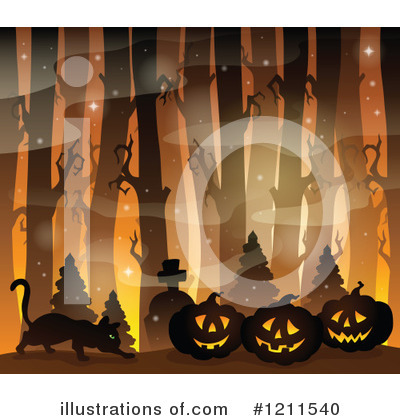 Royalty-Free (RF) Halloween Clipart Illustration by visekart - Stock Sample #1211540