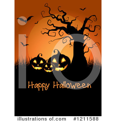 Royalty-Free (RF) Halloween Clipart Illustration by KJ Pargeter - Stock Sample #1211588