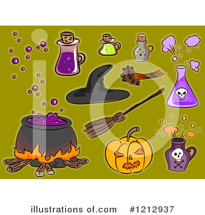 Royalty-Free (RF) Halloween Clipart Illustration by BNP Design Studio - Stock Sample #1212937