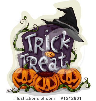 Royalty-Free (RF) Halloween Clipart Illustration by BNP Design Studio - Stock Sample #1212961