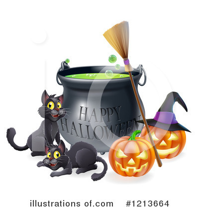 Royalty-Free (RF) Halloween Clipart Illustration by AtStockIllustration - Stock Sample #1213664