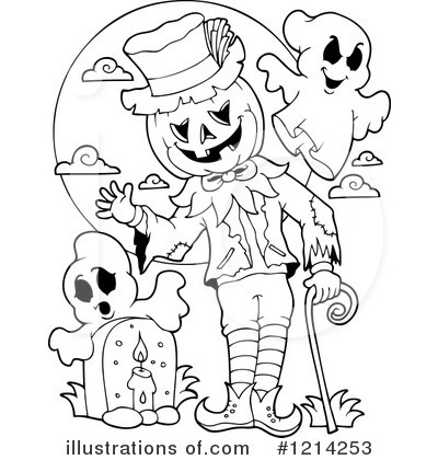 Royalty-Free (RF) Halloween Clipart Illustration by visekart - Stock Sample #1214253
