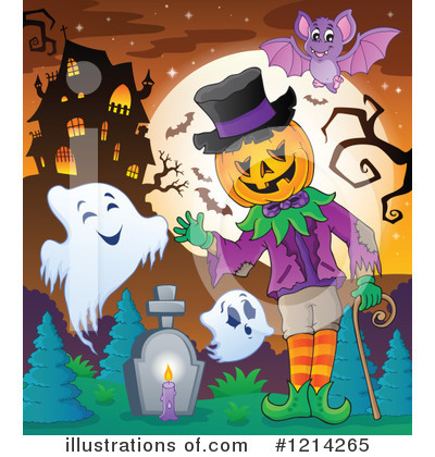 Royalty-Free (RF) Halloween Clipart Illustration by visekart - Stock Sample #1214265